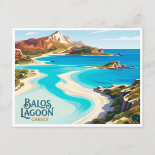 Balos Lagoon Kissamos Griekenland Briefkaart