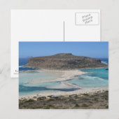 Balos Lagoon, Kreta Griekenland strand Briefkaart (Voorkant / Achterkant)