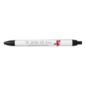 Balpen met stiletto's! zwarte inkt pen (Voorkant)