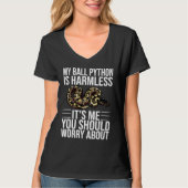 Balpython slang Mannen Vrouwen T-shirt (Voorkant)