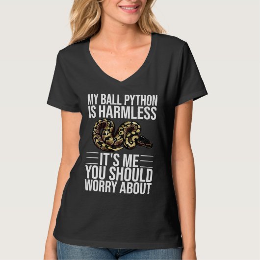 Balpython slang Mannen Vrouwen T-shirt (Voorkant)