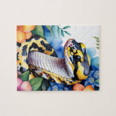 Balpython Slangen Familie Huisdier Portret Legpuzzel (Horizontaal)