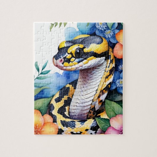 Balpython Slangen Familie Huisdier Portret Legpuzzel (Verticaal)