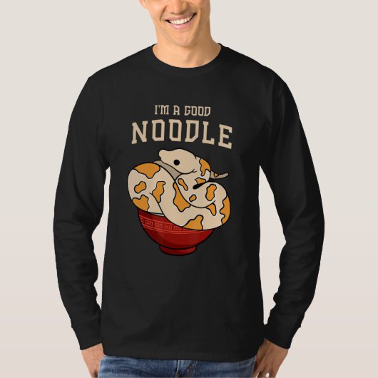Balpython voor Ik ben een goede noedel T-shirt (Voorkant)