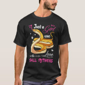 Balpython  Vrouwen Gewoon Een Meisje Dat Van Balpy T-shirt (Voorkant)