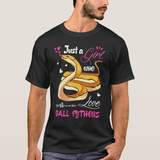 Balpython Vrouwen Gewoon Een Meisje Dat Van Balpy T-shirt (Voorkant)
