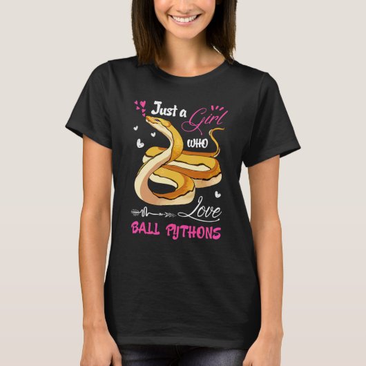 Balpython Vrouwen Gewoon Een Meisje Dat Van Balpy T-shirt (Voorkant)