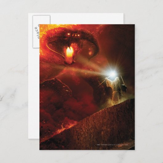 Balrog Versus GANDALF™ Briefkaart (Voorkant / Achterkant)