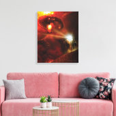 Balrog Versus GANDALF™ Canvas Afdruk (Insitu (Woonkamer))
