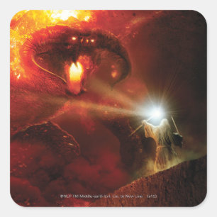 Balrog Versus GANDALF™ Vierkante Sticker