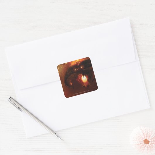 Balrog Vierkante Sticker (Envelop)