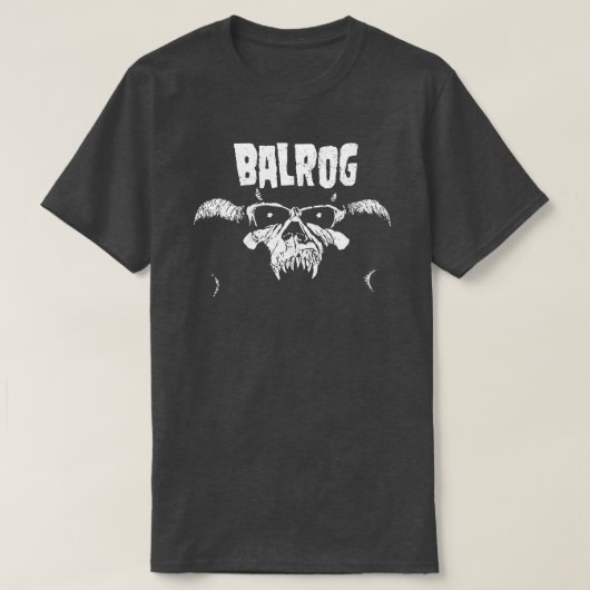 Balrog Zwart Print Kinder TShirt 1 (Design voorkant)