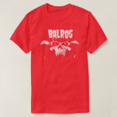 Balrog Zwart Print Pin T-shirt (Design voorkant)