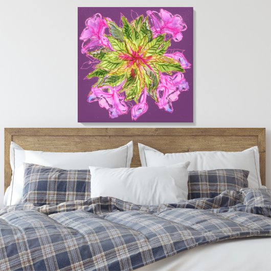 Balsam Bouquet Canvas Afdruk (Insitu (Slaapkamer))