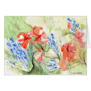 Balsam en Lobelia bloemen