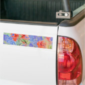Balsam en Lobelia bloemen Bumpersticker (Op Truck)