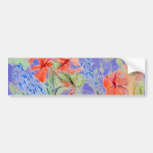 Balsam en Lobelia bloemen Bumpersticker (Voorkant)
