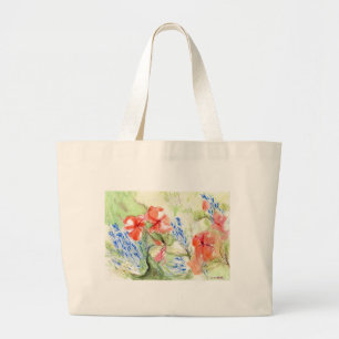 Balsam en Lobelia bloemen Grote Tote Bag