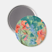 Balsam en Lobelia bloemen Magneet (Voorkant / Achterkant)