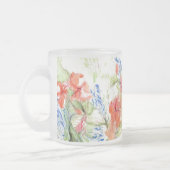 Balsam en Lobelia bloemen Matglas Koffiemok (Links)