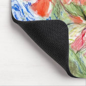 Balsam en Lobelia bloemen Muismat (Hoek)