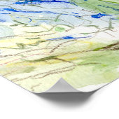 Balsam en Lobelia bloemen Poster (Hoek)