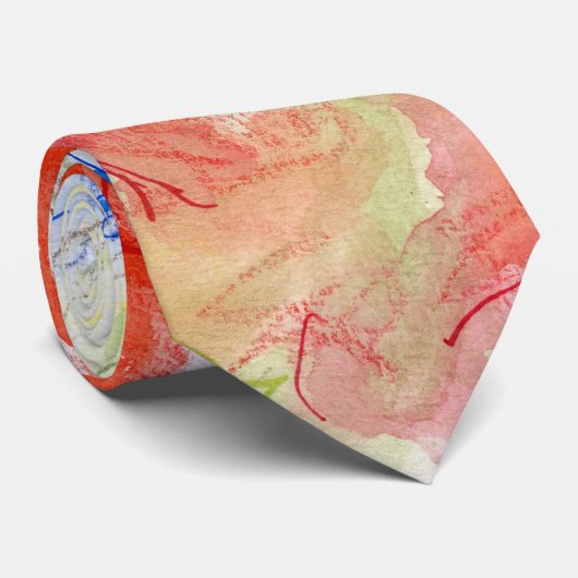 Balsam en Lobelia bloemen Stropdas (Opgerold)