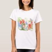 Balsam en Lobelia bloemen T-shirt (Voorkant)
