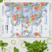 Balsam en Lobelia Lace Towel Theedoek (Gevouwen)