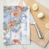 Balsam en Lobelia Lace Towel Theedoek (Quarter Fold)