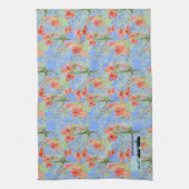 Balsam en Lobelia Pattern Towel Theedoek (Verticaal)