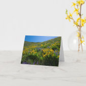 Balsam en Lupine Superbloom blanco Kaart (Gele Bloem)