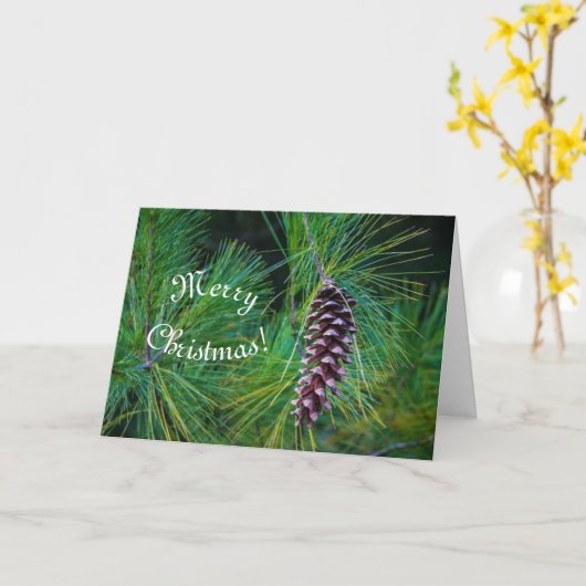 Balsam PIne Vakantie Kaart (Gele Bloem)