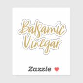 Balsamico Azijn Opslag Sticker (Vel)