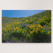 Balsamroot en Lupine in Sage Hills Wenatchee, WA Legpuzzel (Horizontaal)
