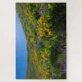 Balsamroot en Lupine in Sage Hills Wenatchee, WA Legpuzzel (Verticaal)