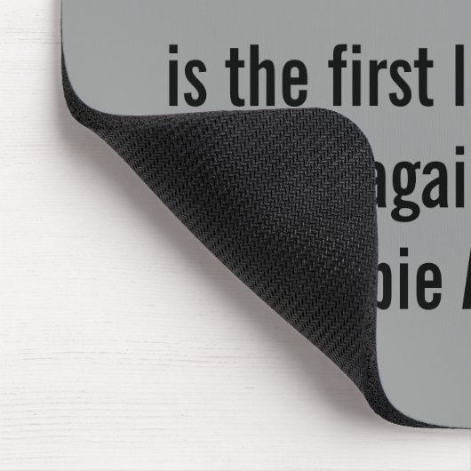 Balseming tegen de Zombie Apocolypse mousepad Muismat (Hoek)