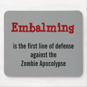 Balseming tegen de Zombie Apocolypse mousepad Muismat
