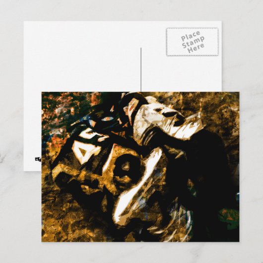 balspel briefkaart (Voorkant / Achterkant)