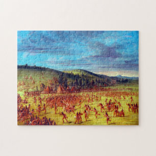 Balspel van de Choctaw Bal Op George Catlin Legpuzzel