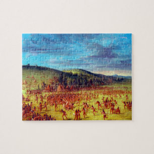 Balspel van de Choctaw Bal Op George Catlin Legpuzzel