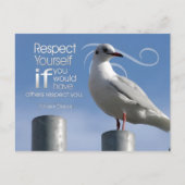 Baltasar Gracian Inspirerend citaat "Respect" Briefkaart (Voorkant)