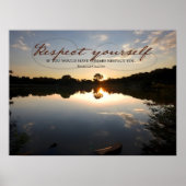 Baltasar Gracian Inspirerend citaat "Respect" Poster (Voorkant)