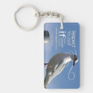 Baltasar Gracian Inspirerend citaat "Respect" Sleutelhanger