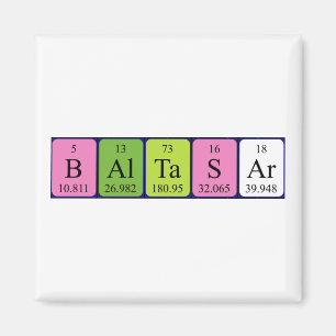 Baltasar periodieke lijstnaam magneet
