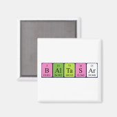 Baltasar periodieke lijstnaam magnet (Voorkant / Achterkant)