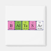 Baltasar periodieke lijstnaam magnet (Voorkant)