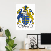 Baltazar Family Crest Poster (Thuiskantoor)