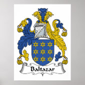 Baltazar Family Crest Poster (Voorkant)