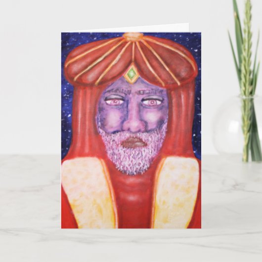 "Balthasar" het Art. van Kerstmis van Drie Feestdagen Kaart (Voorkant)